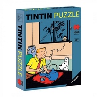puzzle tintin en train de prendre son the poster 48x67cm 81557 2023
