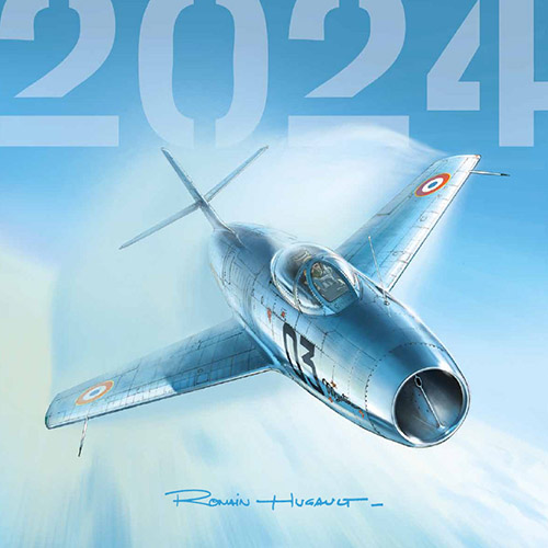 2024 Calendar Hugault Airplanes COVER 1 WEB