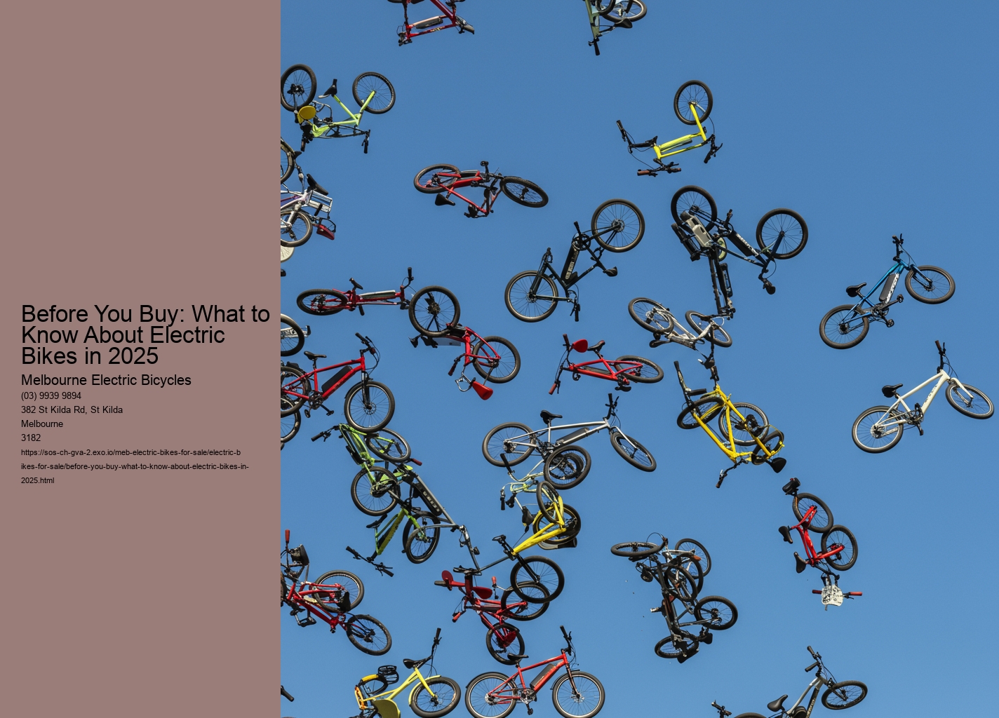 Before You Buy: What to Know About Electric Bikes in 2025