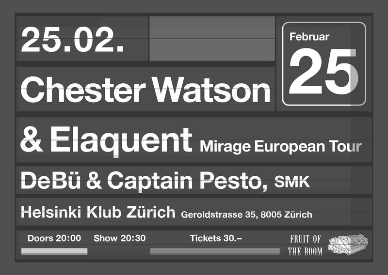 Fruit of the Boom mit Chester Watson & Elaquent