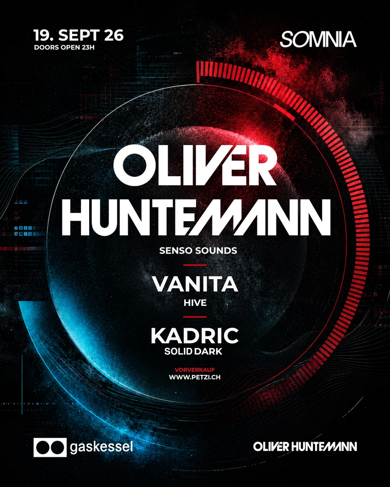 Somnia w/ Oliver Huntemann (DE) Vanita, Kadric