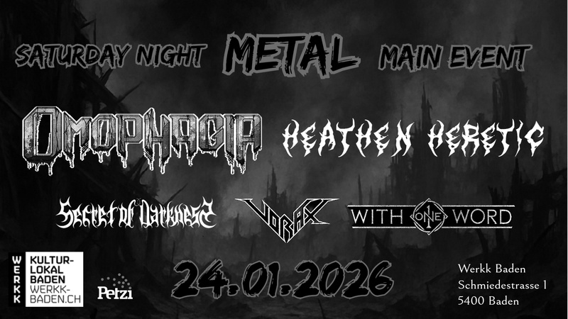 SATURDAY NIGHT METAL MAIN EVENT