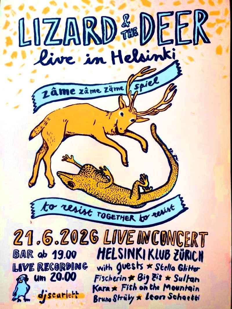 lizard and the deer mit gästInnen