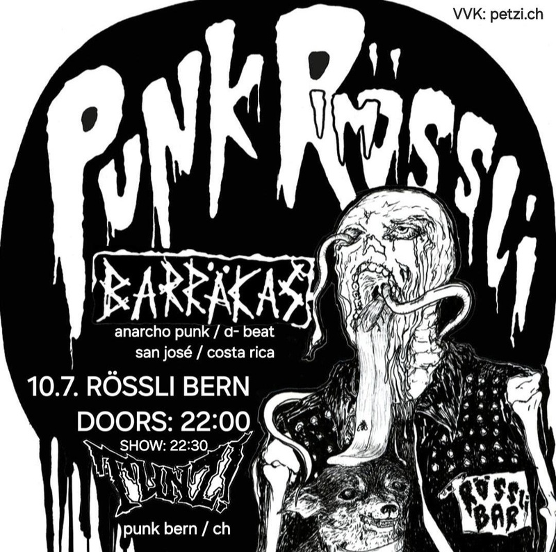 Punk im Rössli x Pogologie – Barräkas, Tunz, Disarm