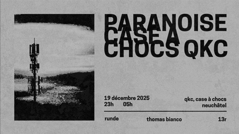 PARANOISE W/ RUNDE + THOMAS BIANCO + 13R