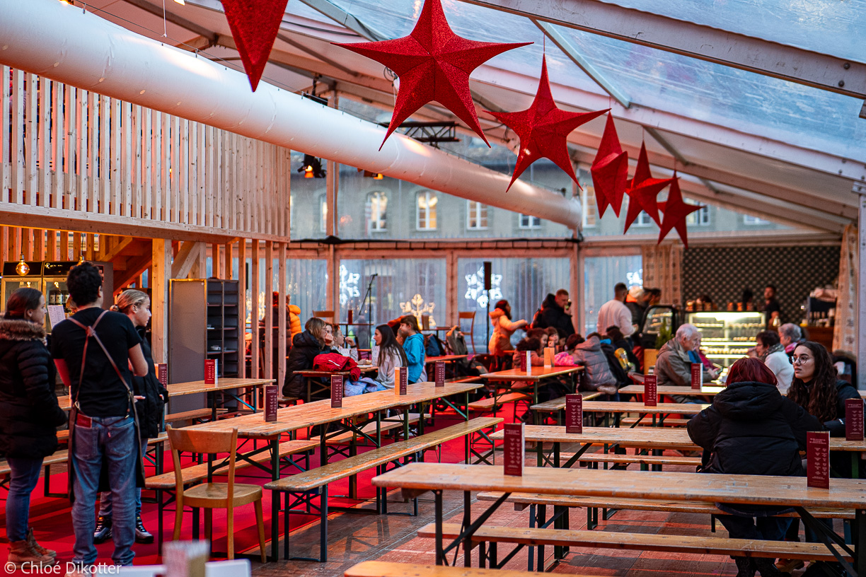 Christmas market in the castle of Morges