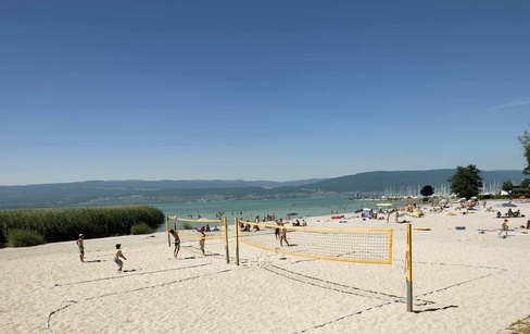 Plage communale de Portalban