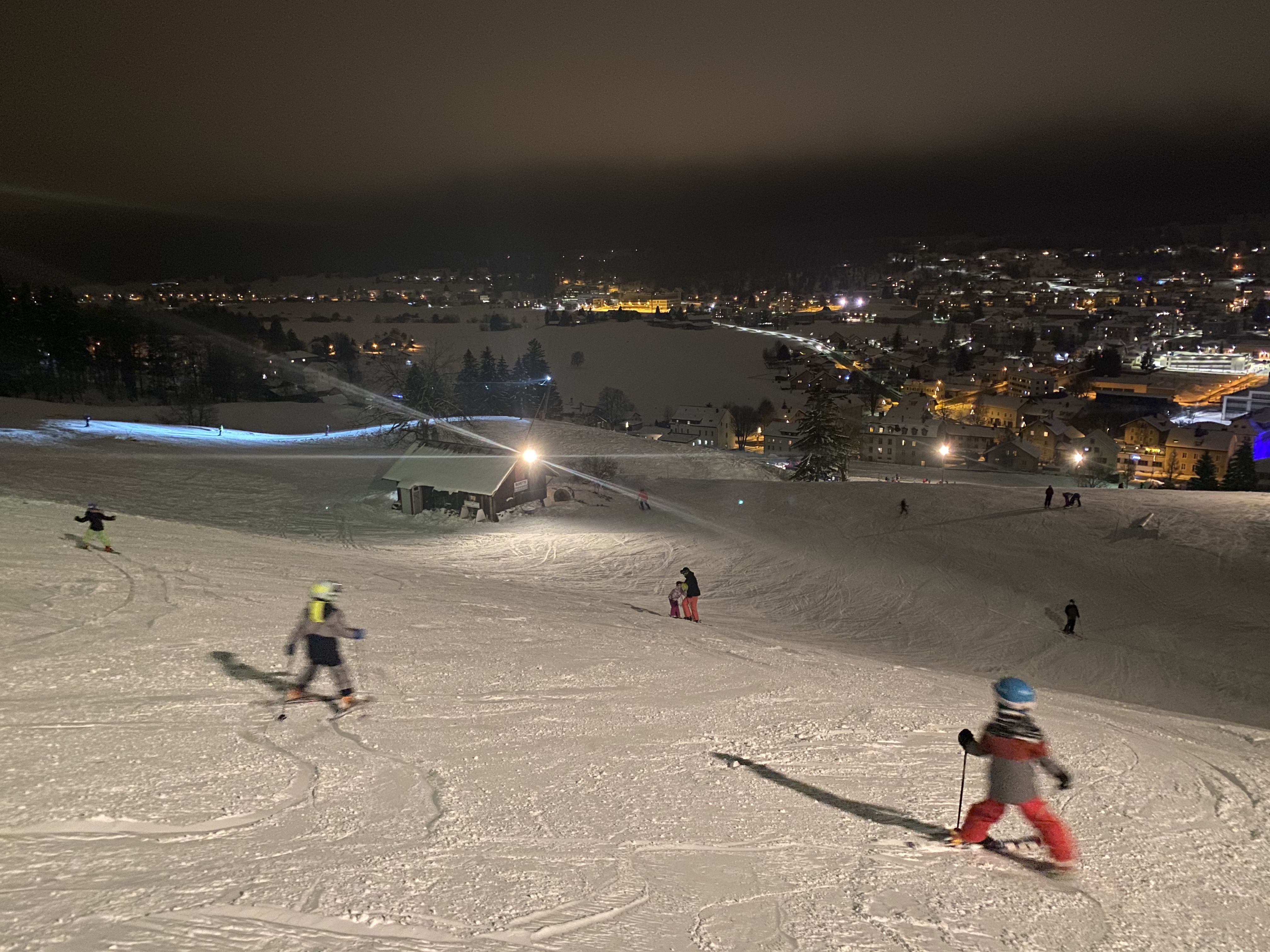 Ski nocturne à L’Orient