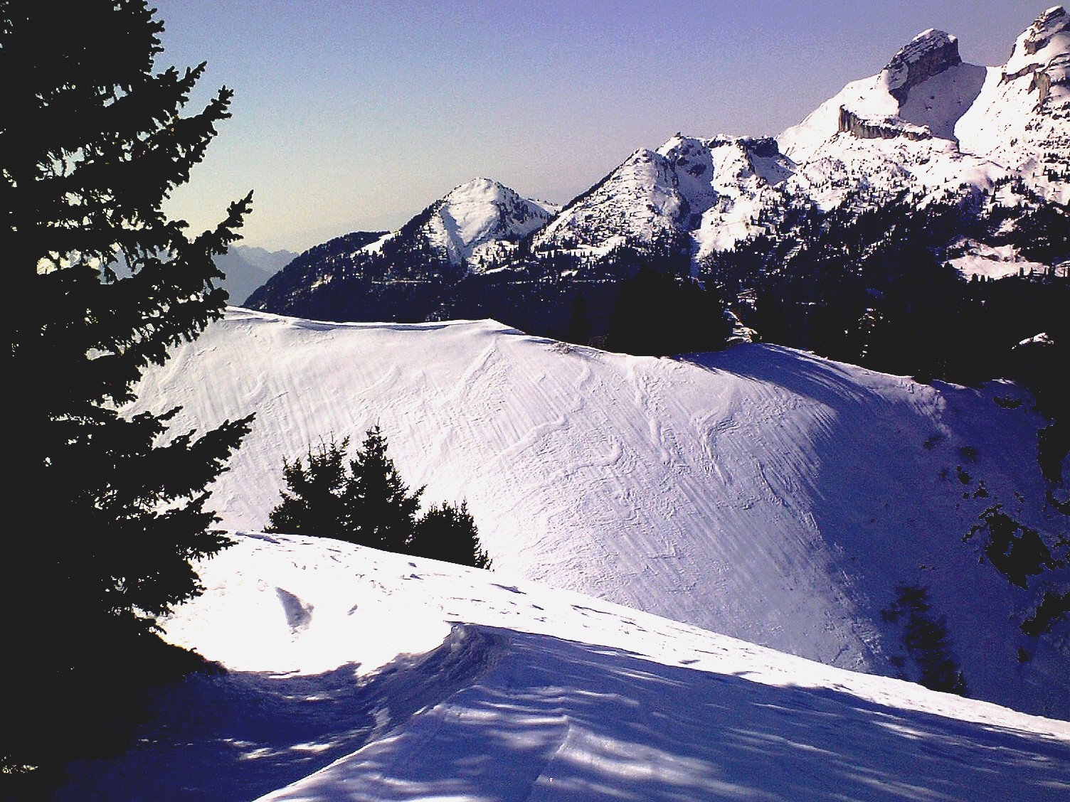 Piste de luge Les Pléiades