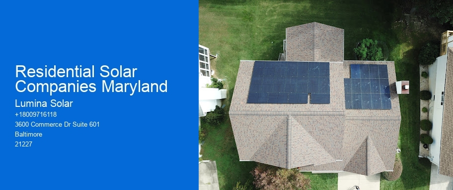 Residential Solar Companies Maryland